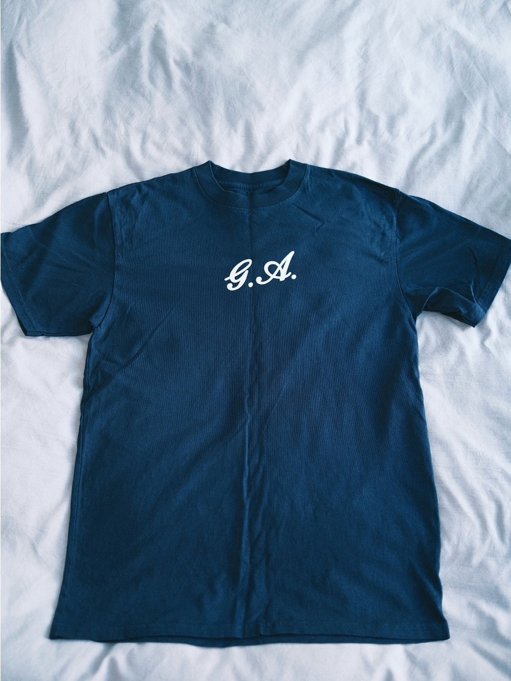 Gracie Abrams Official GA Logo Deep Navy Blue Short Sleeve Tee S